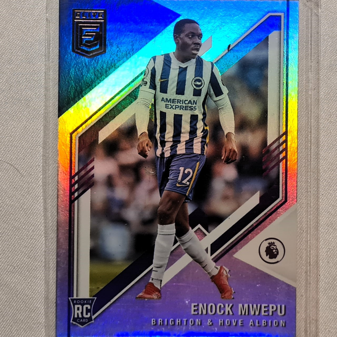 Enock Mwepu 2021-22 Panini Donruss Elite Premier League Rookie RC #179 Soccer Football Brighton excellent/mint Sleeved