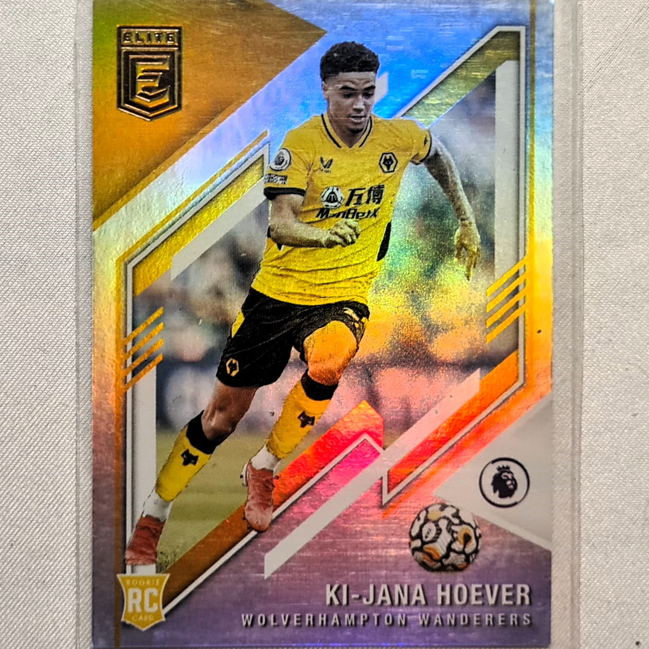 Ki Jana Hoever 2021-22 Panini Donruss Elite Premier League Rookie RC #200 Soccer Football Wolverhampton excellent/mint Sleeved