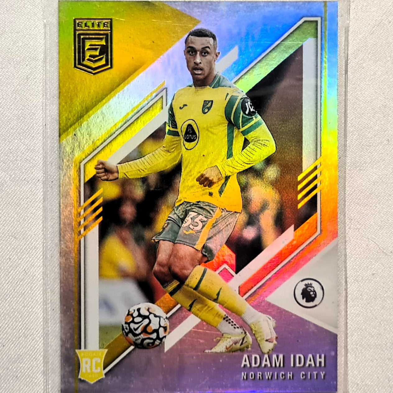 Adam Idah 2021-22 Panini Donruss Elite Premier League Rookie RC #190 Soccer Football Norwich excellent/mint Sleeved