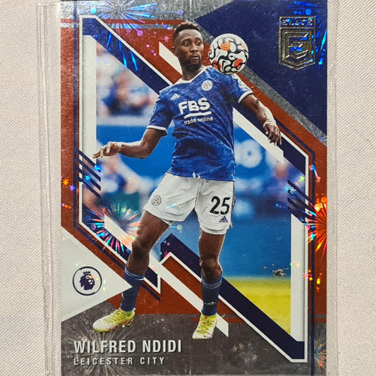 Wilfred Ndidi 2021-22 Panini Donruss Elite Premier League Fireworks Rookie #85 Soccer Football Leicester City excellent/mint Sleeved