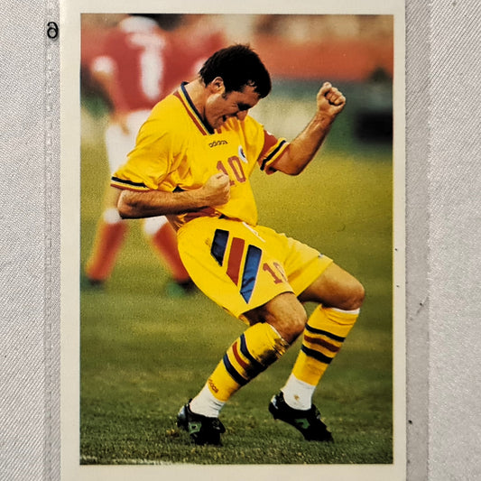 Gheoghe Hagi 1998 World Cup PG Tips UK promotional card found in tea bag boxes #18 Romania