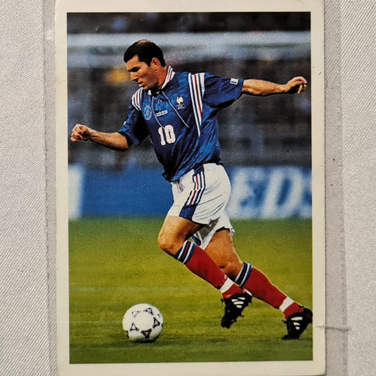 Zinedine Zadine 1998 World Cup PG Tips UK promotional card found in tea bag boxes #20 France