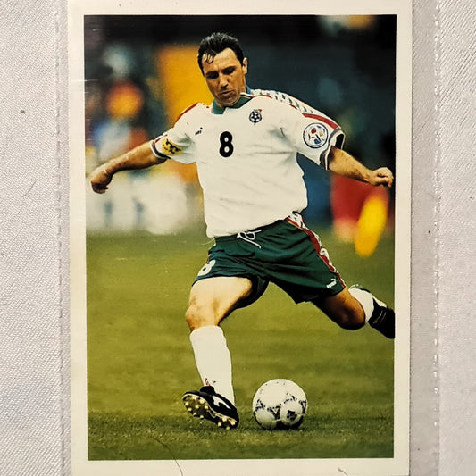 Hristo Stoichkov 1998 World Cup PG Tips UK promotional card found in tea bag boxes #13 Bulgaria