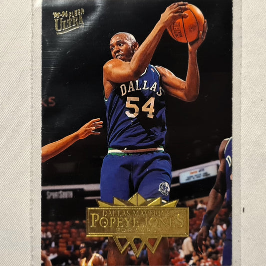 Popeye Jones 1995 Fleer 95-96 #38 NBA Basketball Dallas Mavericks very good example