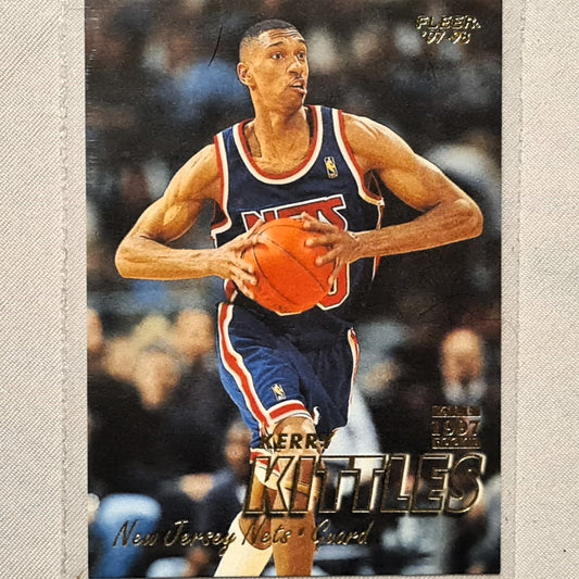 Kerry Kittles 1997 Fleer 97-98  All Rookie RC #30 NBA Basketball new jersey nets excellent example