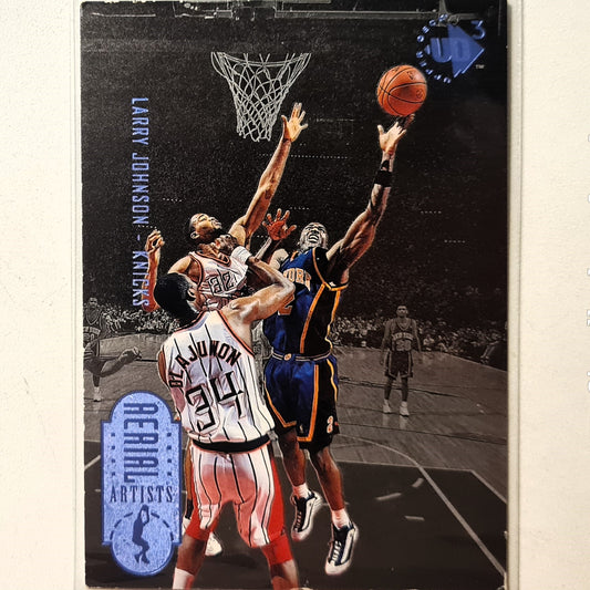 Larry Johnson 1994 Upper-Deck UD3 aerial artists #56 NBA Basketball New York Knicks fair ( has edge wear) sleeved