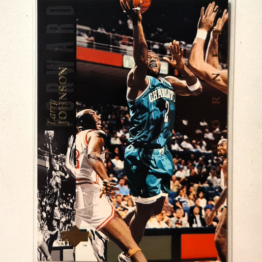 Larry Johnson 1994 Upper-Deck  #57 NBA Basketball Charlotte Hornets Excellent sleeved