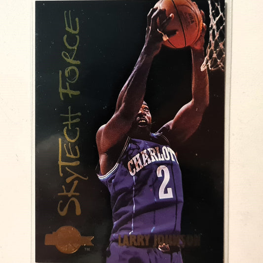 Larry Johnson 1995 Skybox Skytech force SF9 NBA Basketball Charlotte Hornets Excellent sleeved