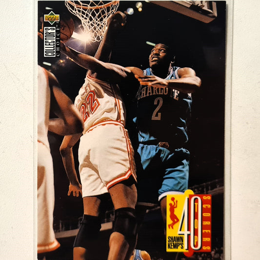 Larry Johnson 1995 Upper-Deck top 40  #194 NBA Basketball Charlotte Hornets Excellent sleeved