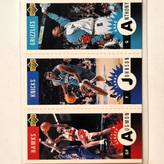 Larry Johnson 1996 Upper-Deck Mini's M9 NBA Basketball Charlotte Hornets Excellent sleeved