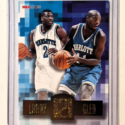 Larry Johnson Glen Rice 1996 Head 2 Head insert #HH1 NBA Basketball charlotte hornets Excellent sleeved