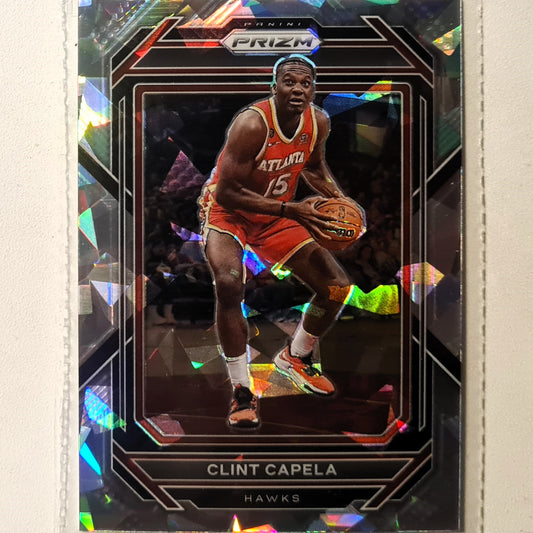 Clint Capella 2022-23 Panini Prizm cracked ice #162 NBA Basketball Atlanta Hawks case fresh sleeved