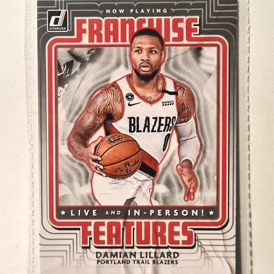 Damian Lillard 2020-21 Panini Donruss Franchise Features #25 NBA Basketball Toronto Trail Blazers Case Fresh