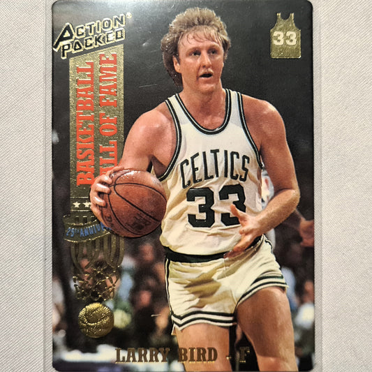 Larry Bird 1993 Action Packed Hall of Fame #21 NBA Basketball Boston Celtics Excellent sleeved
