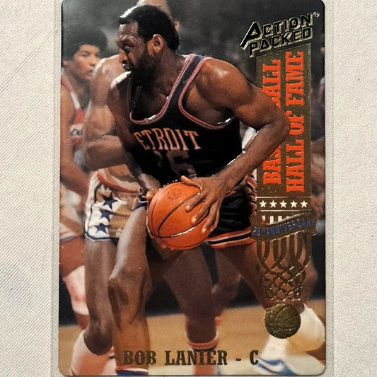 Bob Lanier 1993 Action Packed Hall of Fame #42 NBA Basketball Detroit Pistons Excellent sleeved