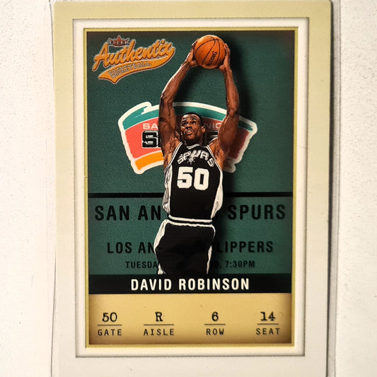 David Robinson 2001 Fleer 01-02 #6 NBA Basketball San Antonio Spurs Excellent sleeved