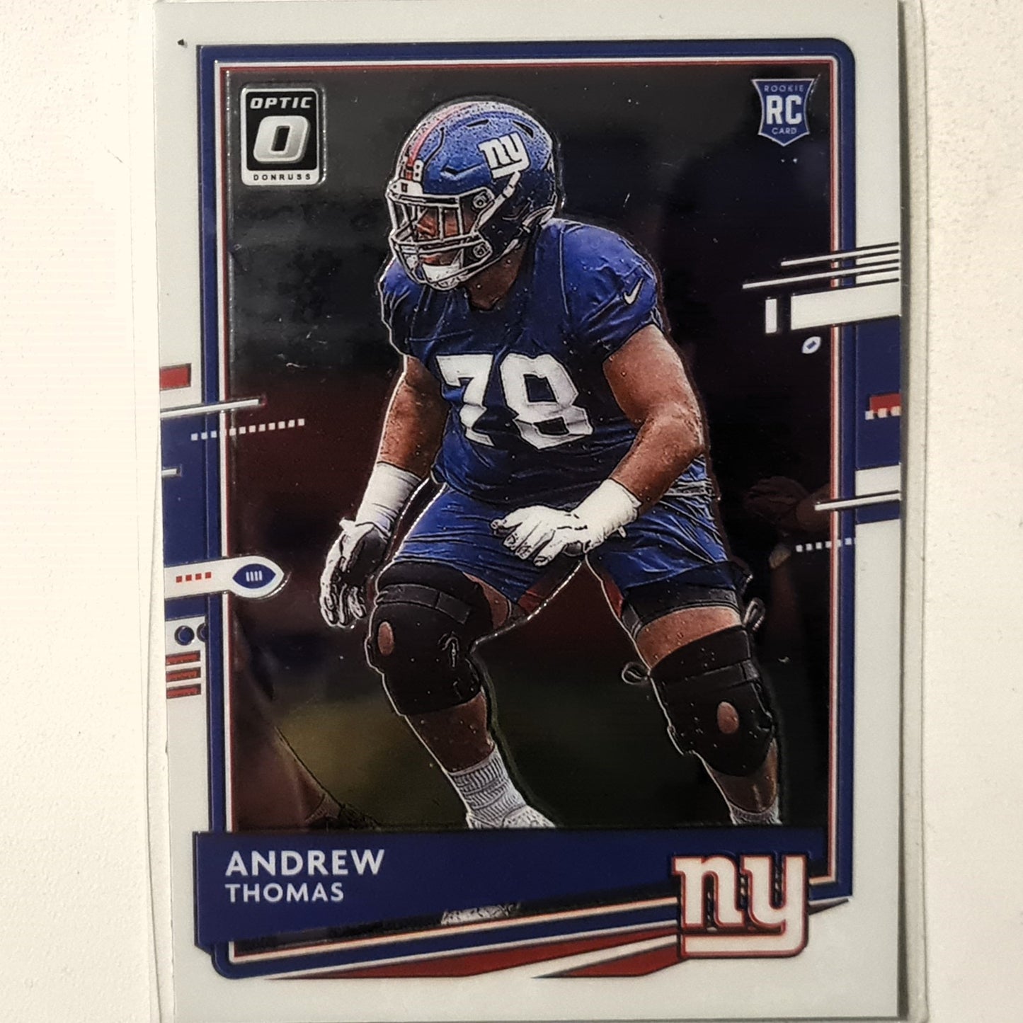 Andrew Thomas 2020 Panini Donruss Optic Rookie RC #103 NFL American Football New York Giants Excellent sleeved