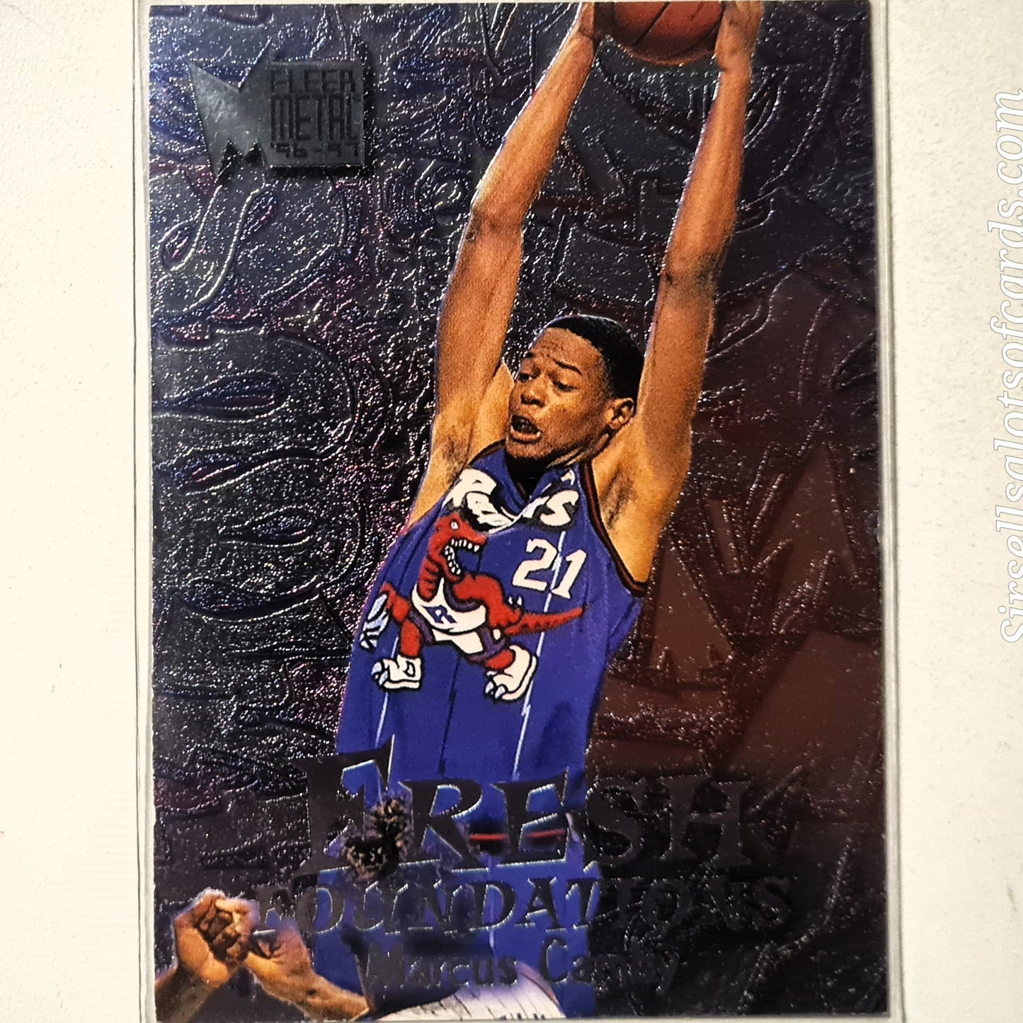 Marcus Camby 1997 Fleer Metal 96-97 Fresh Foundation Rookie RC #234 NBA Basketball Toronto Raptors Excellent