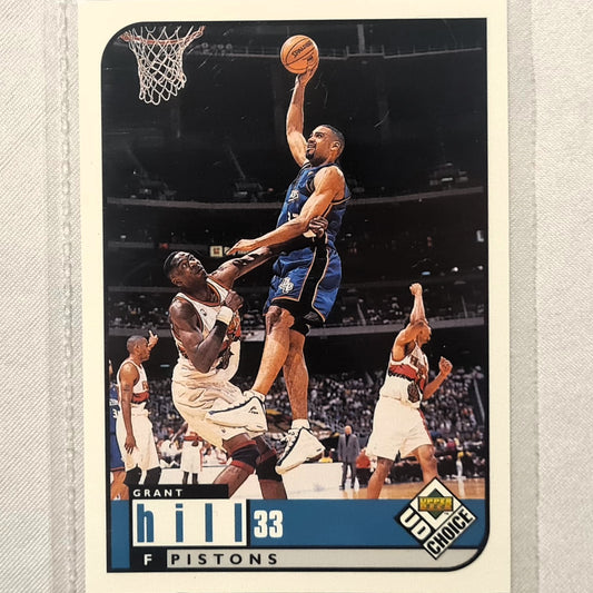 Grant Hill 1998 Upper-Deck UD Choice #41 NBA Basketball Detroit Pistons Excellent/mint sleeved