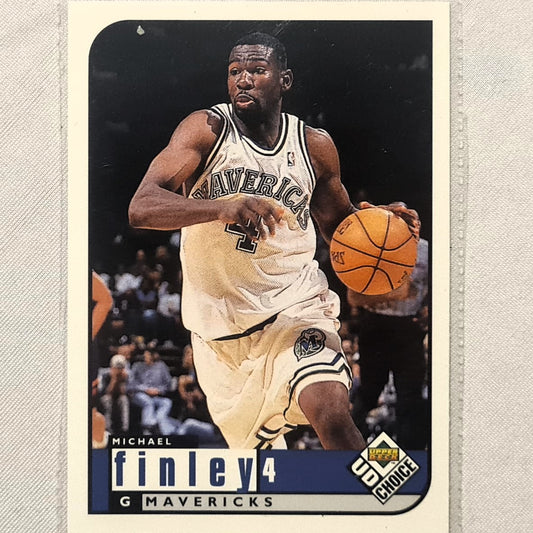 Michael Finley 1998 Upper-Deck UD Choice #29 NBA Basketball Dallas Mavericks Excellent/mint sleeved