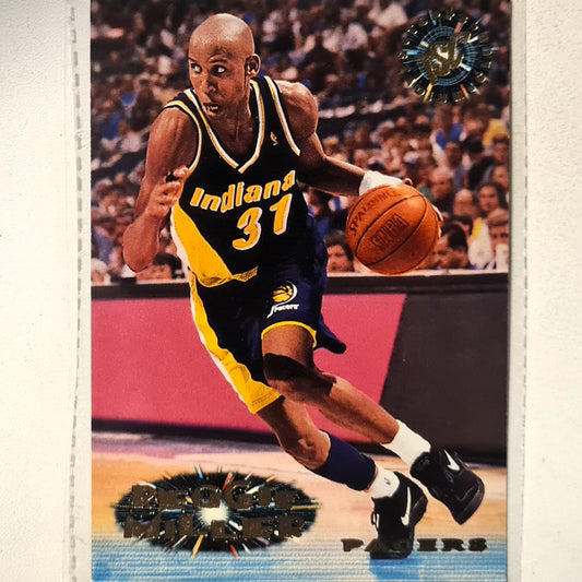 Reggie Miller 1995 Topps stadium club #31 NBA basketball Indiana Pacers very good