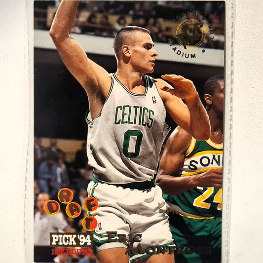 Eric Montross 1995 Topps Stadium Club draft pick 94 rookie RC #235 NBA Basketball Boston Celtics Very good Sleeved