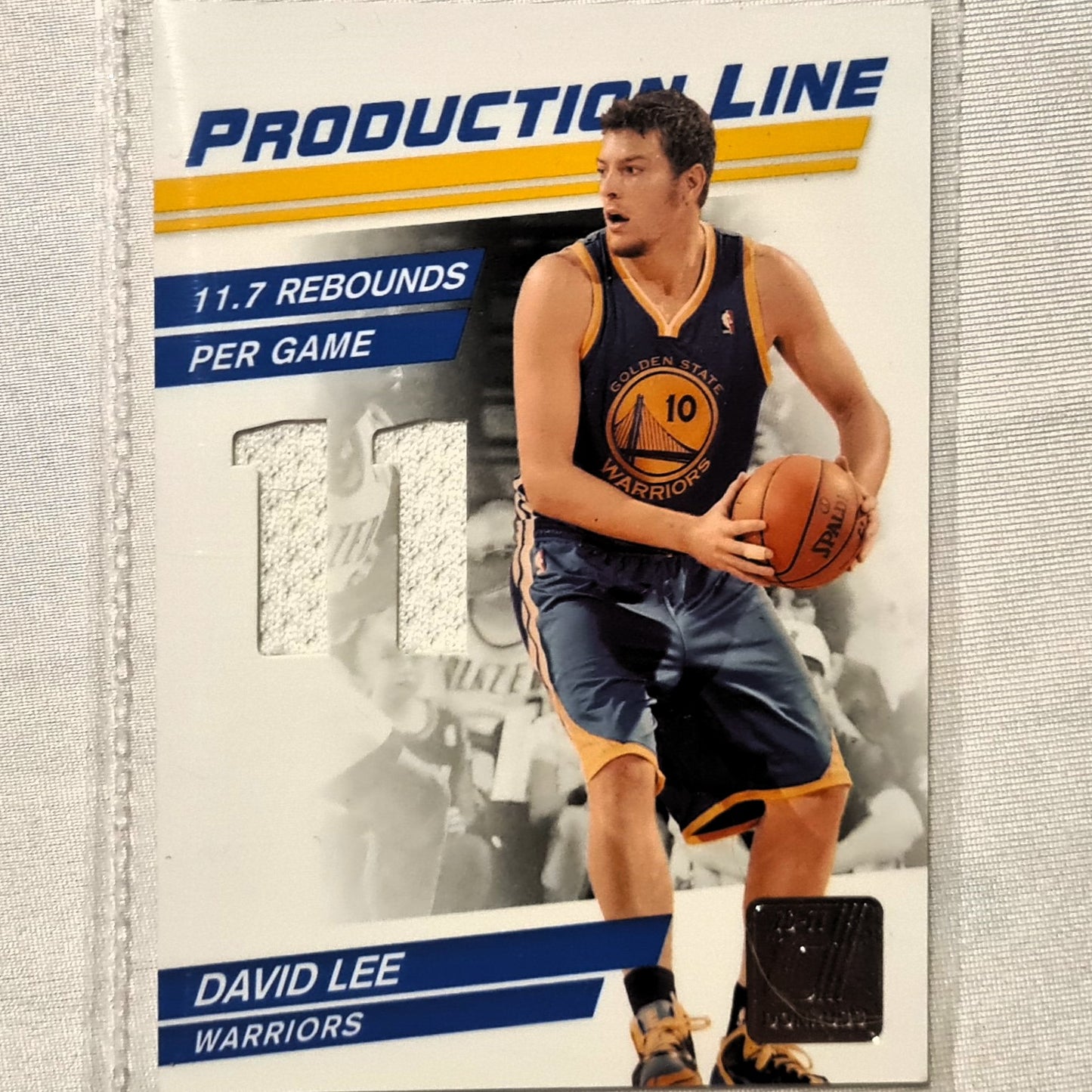 David Lee 2010 Panini Donruss Production line patch 072/399 #24 NBA Basketball Excellent