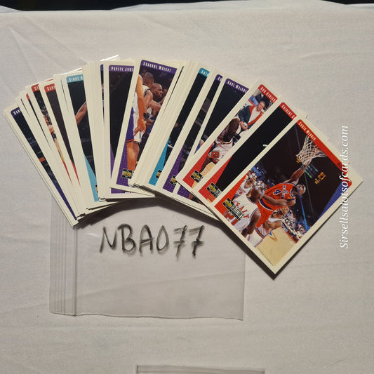 1997 Upper-Deck NBA Basketball cards mixed bundle 40 card job lot #NBA077