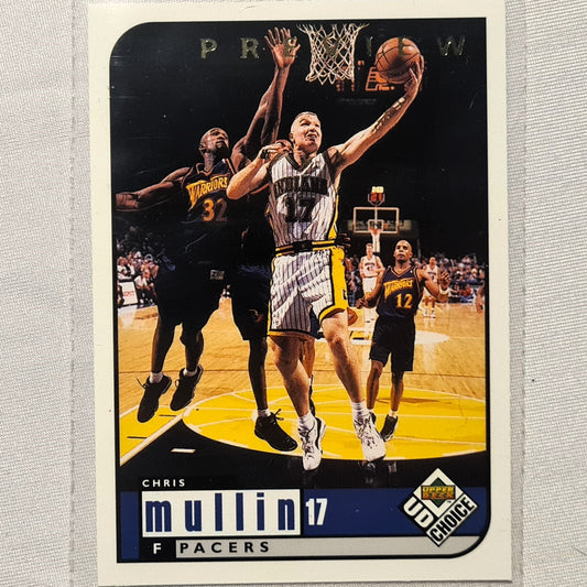 Chris Mullin 1998 Upper-Deck preview #60 NBA Basketball Golden State Warriors Excellent sleeved