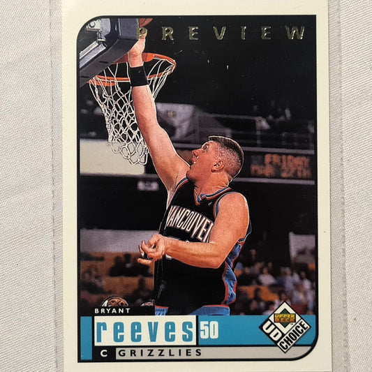 Bryant Reeves 1998 Upper-Deck preview  #148 NBA Basketball Vancouver Grizzlies Excellent sleeved