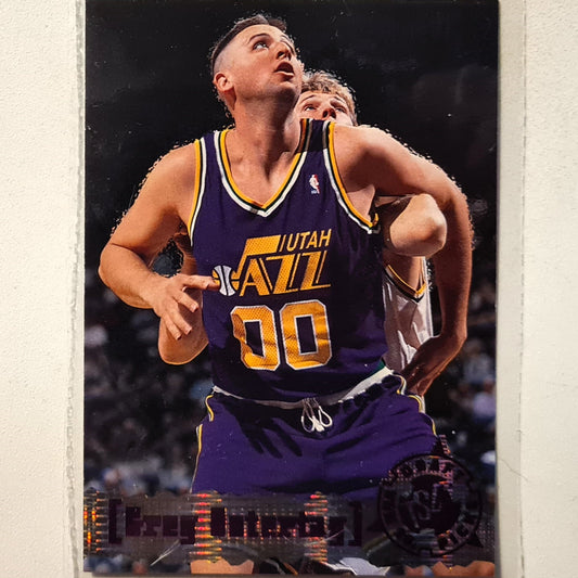 Greg Ostertag Topps Stadium Club draft picks Rookie RC #340 NBA Basketball Utah Jazz Excellent sleeved