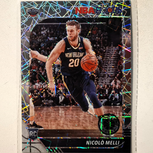 Nicolo Melli 2019-20 Panini NBA Hoops premium stock Laser Prizm Rookie RC #242 NBA Basketball New Orleans Pelicans Mint sleeved