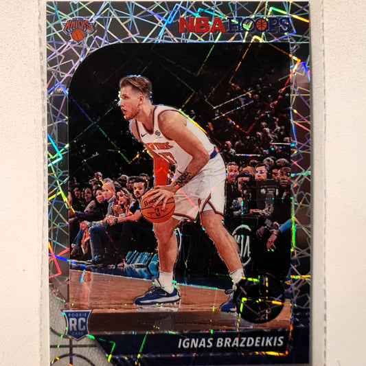 Ignas Brazdeikas 2020-21 Panini Donruss laser prizm Rookie RC #235 NBA Basketball New York Knicks excellent/mint Sleeved