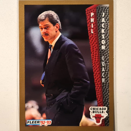 Phil Jackson 1992 Fleer 92-93 #31 NBA Basketball Chicago Bulls excellent Sleeved