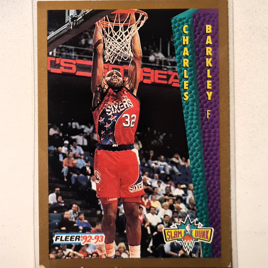 Charles Barkley 1992 Fleer 92-93  Slam Dunk #265 NBA Basketball Phoenix Suns fair Sleeved