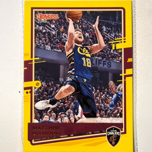 Matthew Dellavedova 2020-21 Panini Donruss yellow variant #175 NBA Basketball Cleveland Cavaliers Excellent