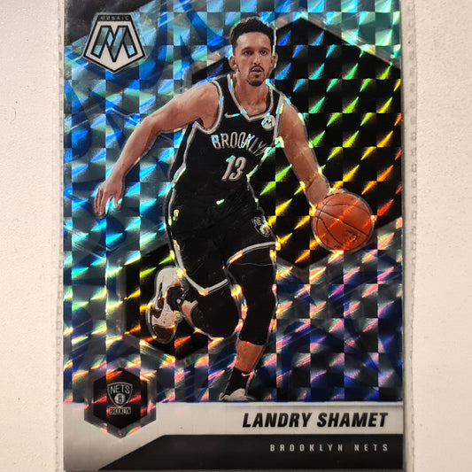 Landry Shamet 2020-21 Panini Mosaic Reactive blue prizm  #53 NBA Basketball Brooklyn Nets mint Sleeved