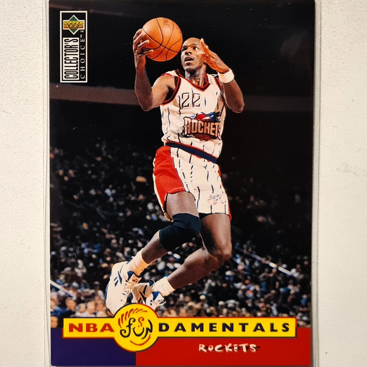 Clyde Drexler 1996 Upper-Deck Fundamentals #175 NBA Basketball Houston Rockets Excellent