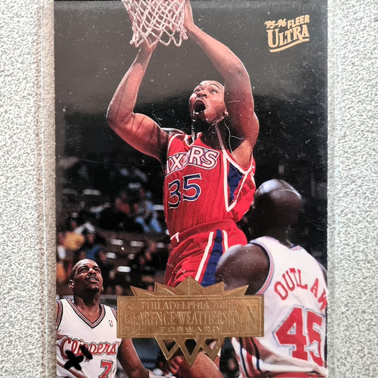 Clarence Weatherspoon 1995 Fleer Ultra 95-96 #135 NBA Basketball Philadelphia 76ers very good Sleeved