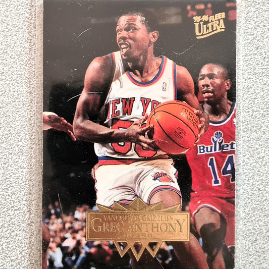 Greg Anthony 1995 Fleer Ultra 95-96 #188 NBA Basketball New York Knicks good Sleeved