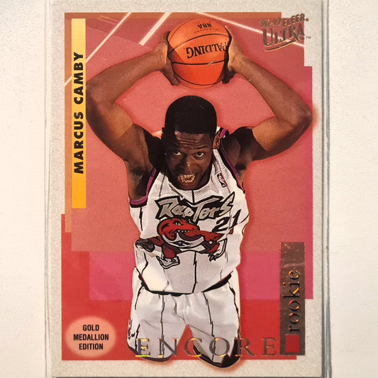 Marcus Camby 1997 Fleer Ultra 96-97 Encore gold medallion variant RC  #G-267 NBA Basketball Toronto Raptors excellent