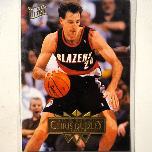 Chris Dudley 1995 Fleer Ultra 95-96 #147 NBA Basketball Toronto Trail Blazers very good