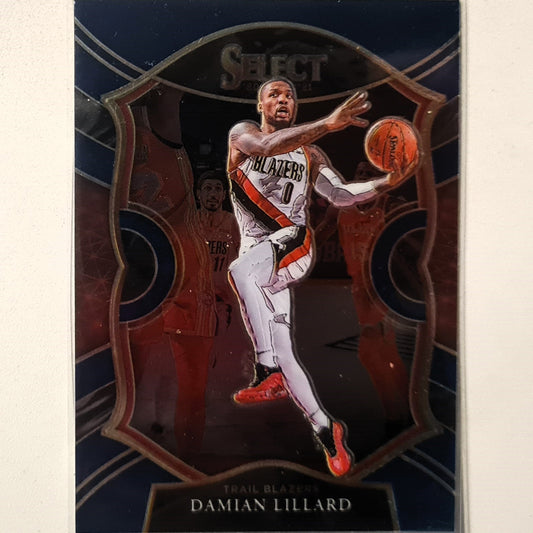 Damian Lillard 2020-21 Panini Select concourse #24 NBA Basketball Portland Trail Blazers Excellent Sleeved