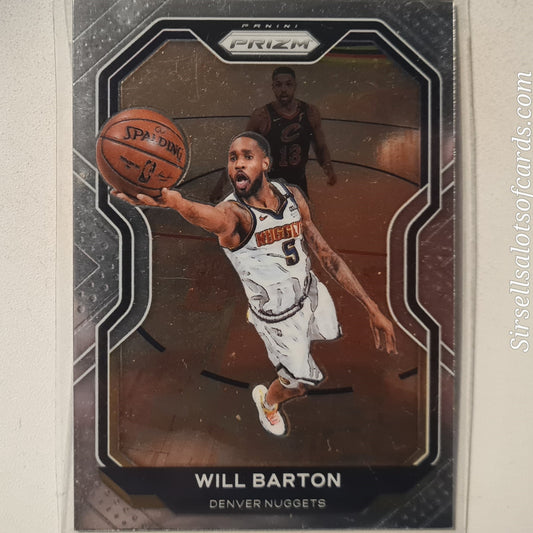 Will Barton 2020-21 Panini Prizm #79 NBA Basketball Denver Nuggets excellent/mint sleeved