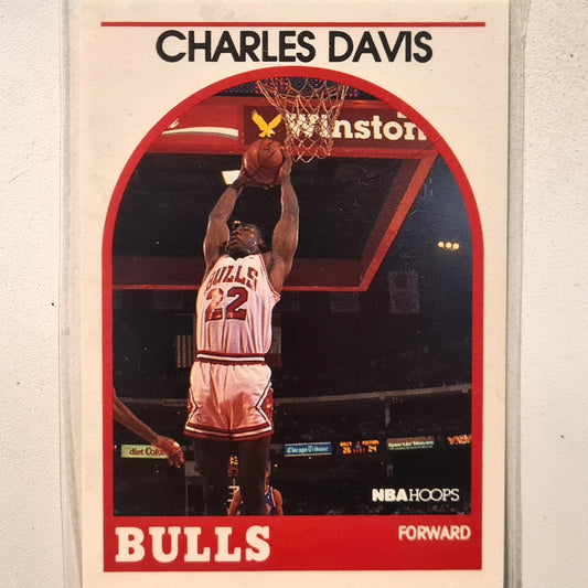 Charles Davis 1989 NBA Hoops  #13 NBA Basketball Chicago Bulls excellent