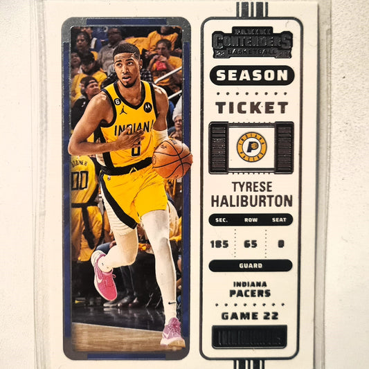 Tyresse Halliburton 2022-23 Panini Contenders season ticket #32 NBA Basketball Indiana Pacers Excellent