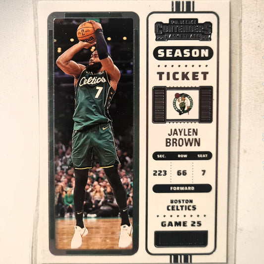 Jaylen Brown 2022-23 Panini Contenders season ticket #21 NBA Basketball Boston Celtics excellent