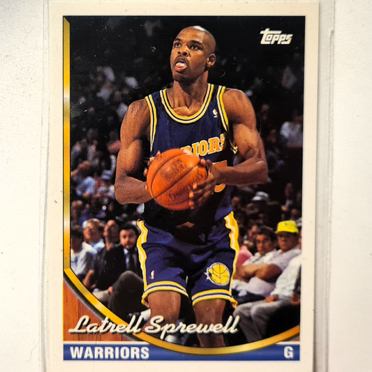 Latrell Sprewell 1994 Topps  #340 NBA Basketball Golden state Warriors Excellent Sleeved