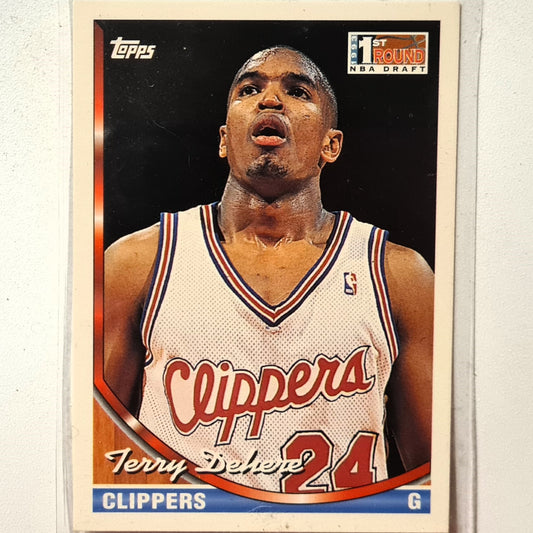 Terry Dehere 1994 Topps 1st round draft Rookie RC #272 NBA Basketball Los Angeles Clippers Excellent Sleeved