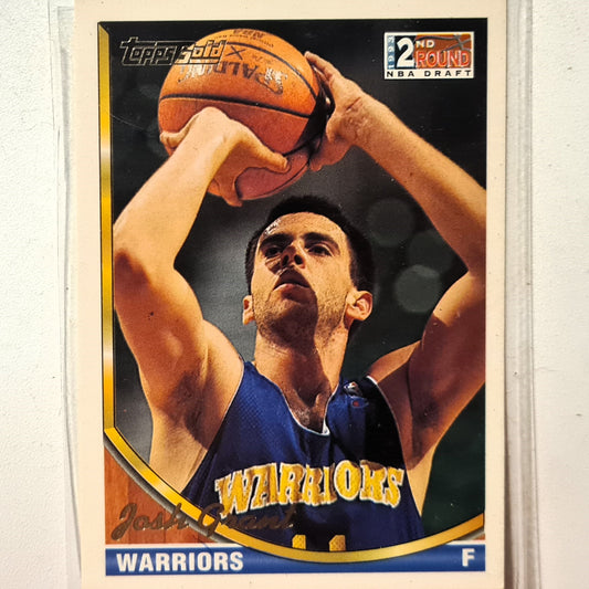 Josh Grant 1994 Topps Gold 2nd round draft Rookie RC #298 NBA Basketball Golden State Warriors Excellent Sleeved